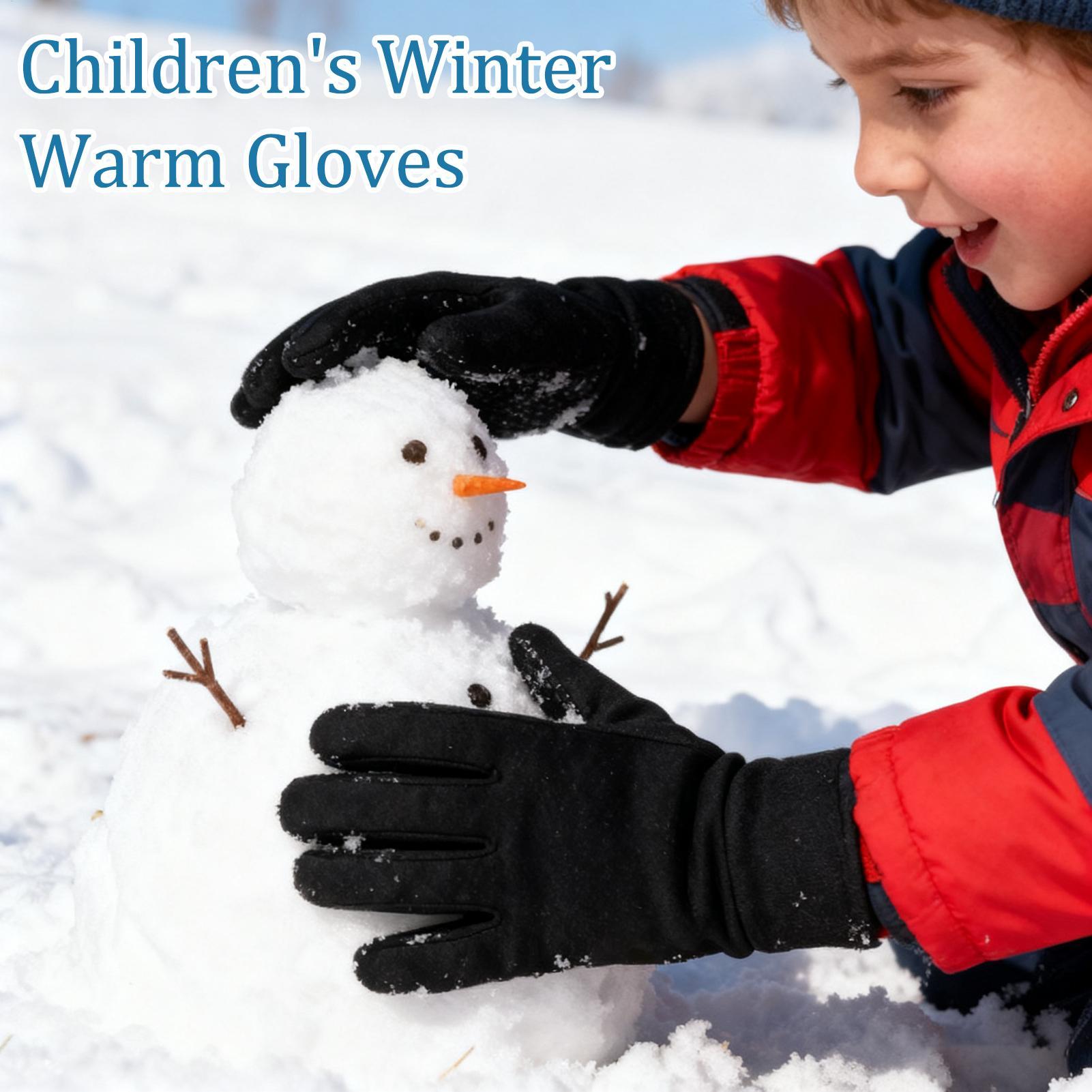 Winter Glove Insulated - Çocuklar İçin Kış Eldivenleri Dokunmatik Ekran