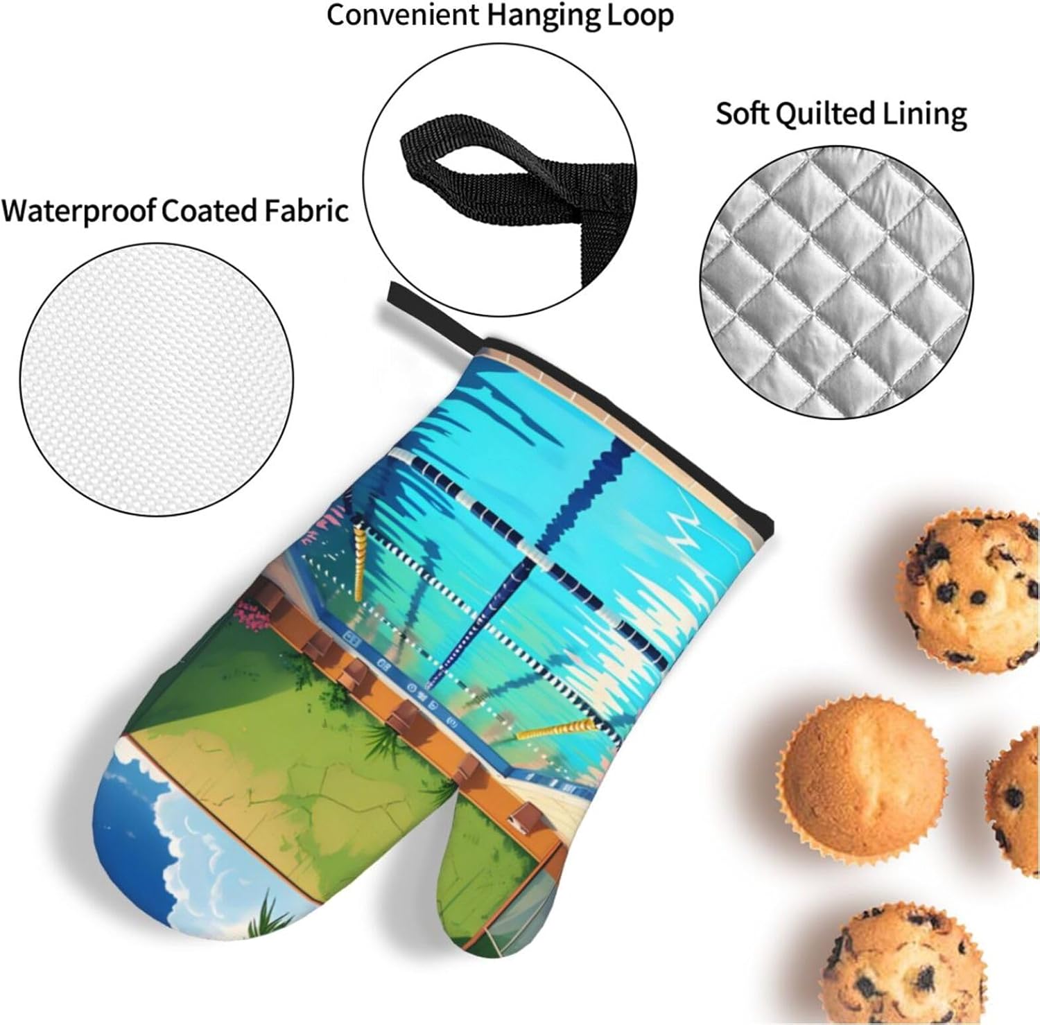 Flamingo ve Yüzme Havuzu Silik - Oven Mitt Silicone incelemesi ve fiyatı